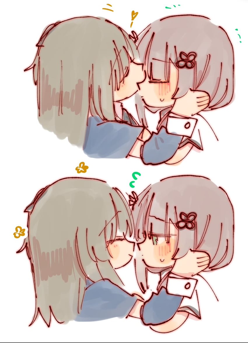 kuo shenlin and wang yujia (assault lily) drawn by rui_rui_rui0122