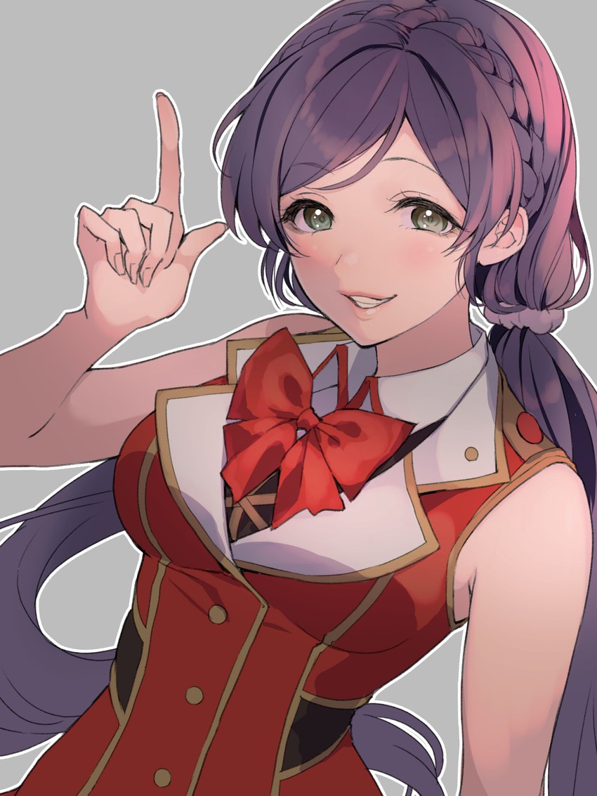 tojo nozomi (love live! and 1 more) drawn by kate_iwana