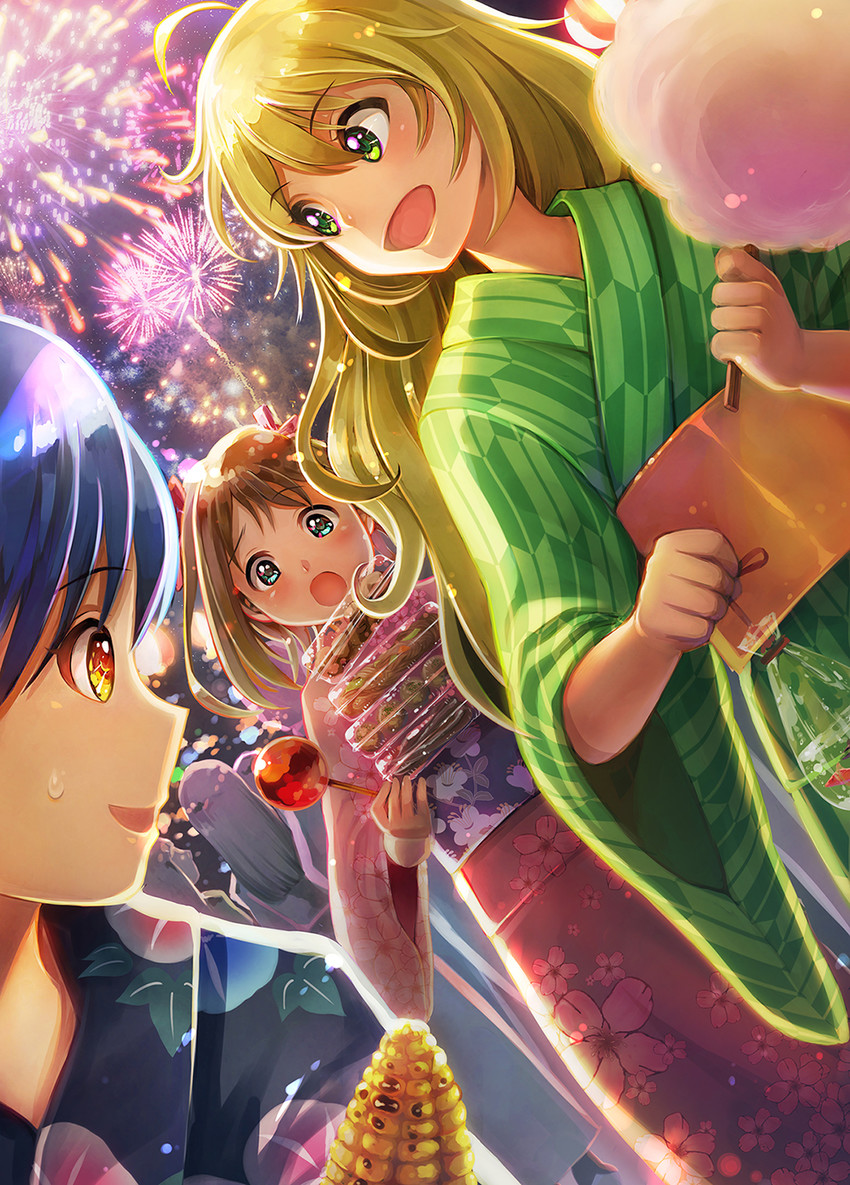 hoshii miki, kisaragi chihaya, and amami haruka (idolmaster) drawn by champi