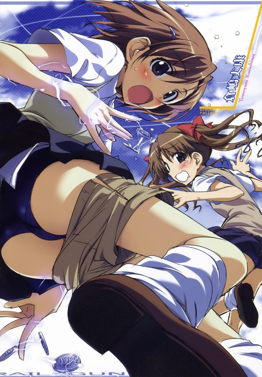 misaka mikoto and shirai kuroko (toaru majutsu no index and 1 more) drawn by kurashima_tomoyasu