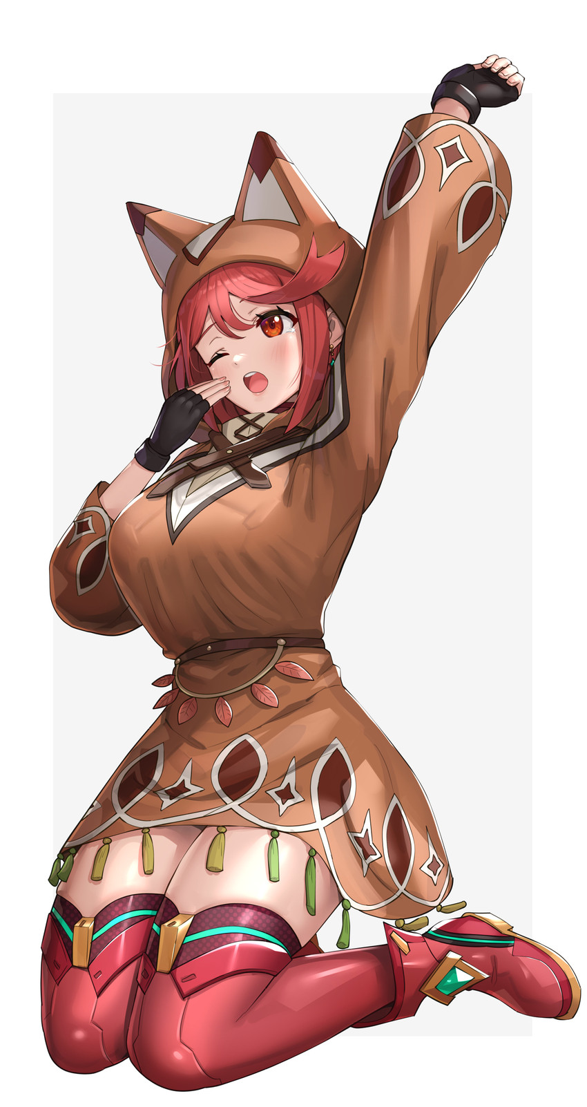 pyra (xenoblade chronicles and 1 more) drawn by gonzarez