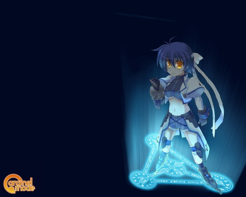 subaru nakajima, revolver knuckle, and mach caliber (lyrical nanoha and 1 more) drawn by kisaki_yuu
