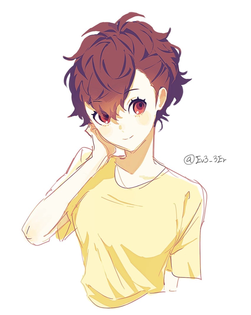 shiomi kotone (persona and 2 more) drawn by ev3_3er