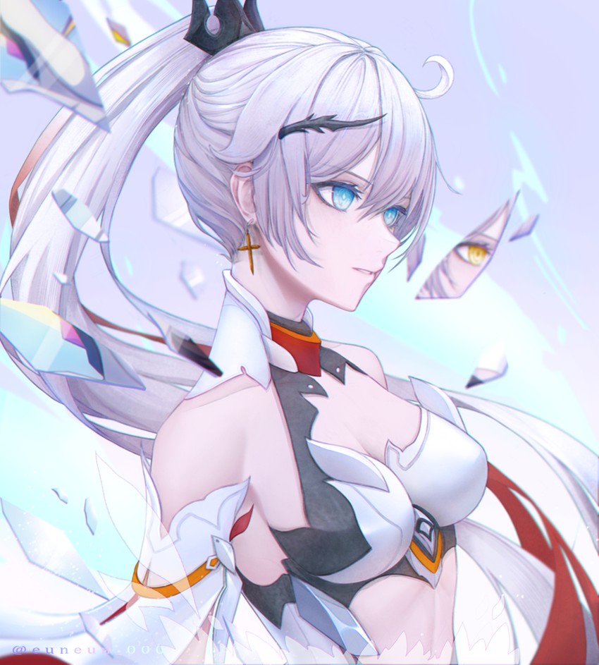 kiana kaslana (honkai and 1 more) drawn by eun_(eunice)