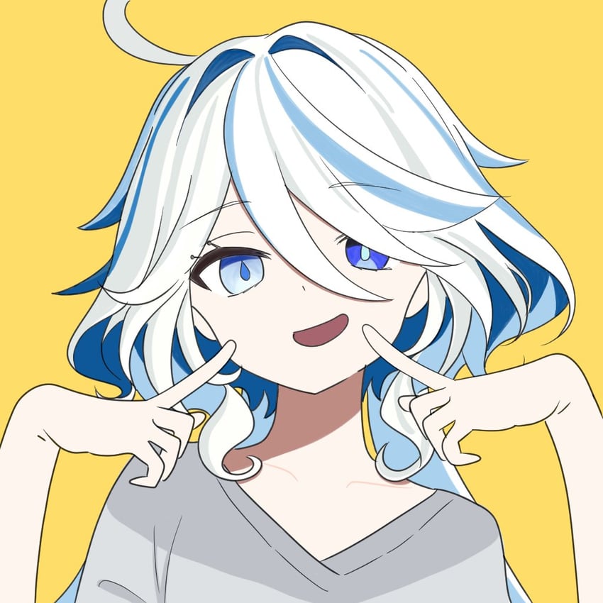 furina (genshin impact and 1 more) drawn by sliruo