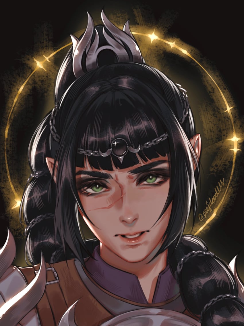 shadowheart (dungeons & dragons and 2 more) drawn by peejdoodles