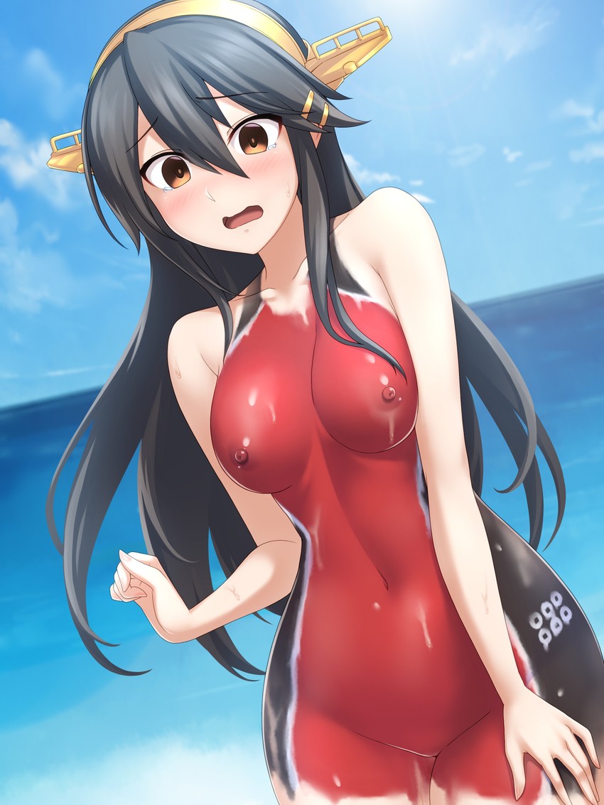 haruna and haruna kai ni (kantai collection) drawn by pataneet