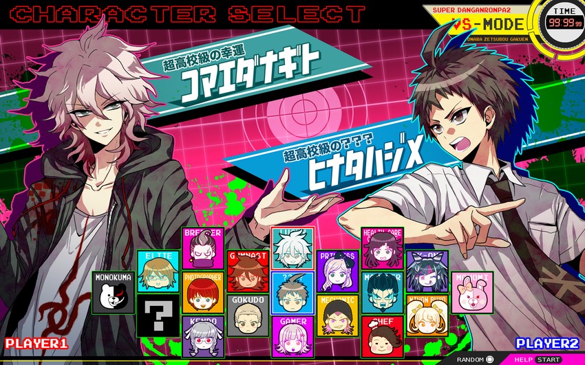 nanami chiaki, komaeda nagito, hinata hajime, monokuma, tsumiki mikan, and 13 more (danganronpa and 3 more) drawn by kutsushita-kun