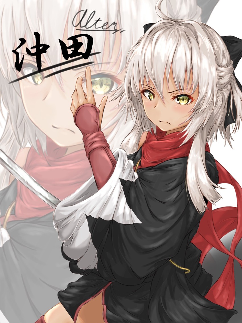 okita souji and okita souji alter (fate and 1 more) drawn by tab_head