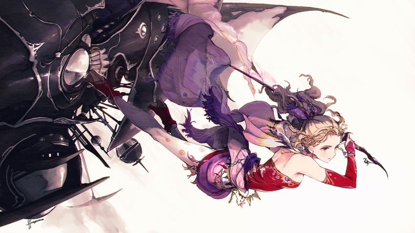 terra branford (final fantasy and 1 more) drawn by yasushi_hasegawa