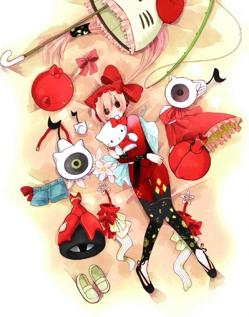 hello kitty and nekomura iroha (vocaloid and 3 more) drawn by annin_musou
