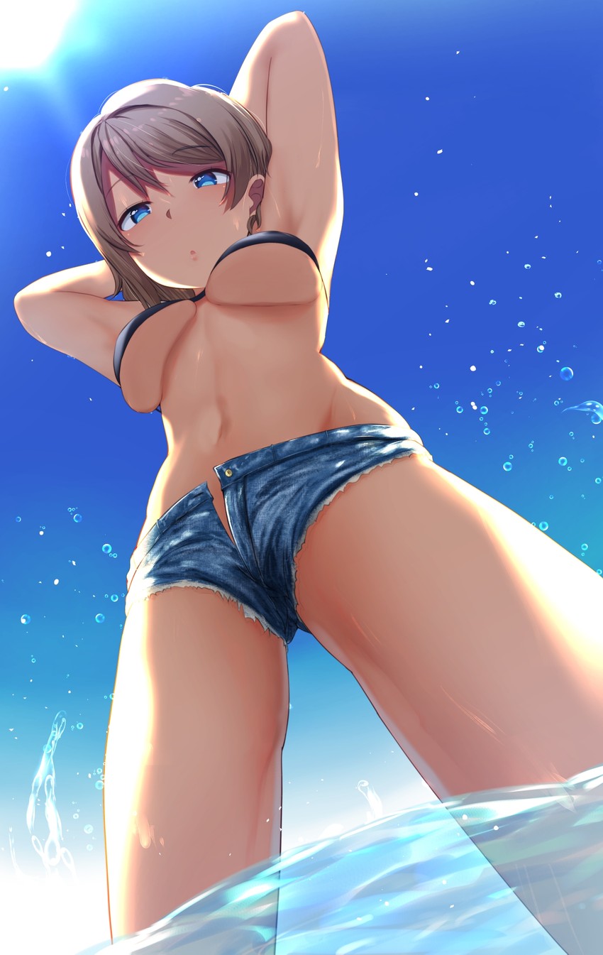 watanabe you (love live! and 1 more) drawn by ponnu_(nikeytina)