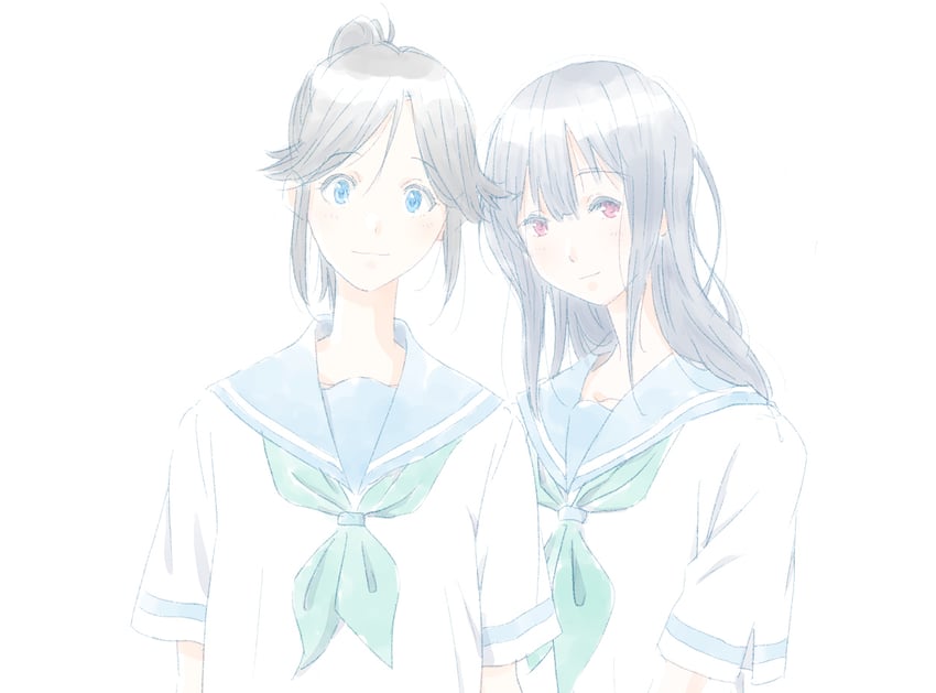 yoroizuka mizore and kasaki nozomi (hibike! euphonium and 1 more) drawn by sunegeli