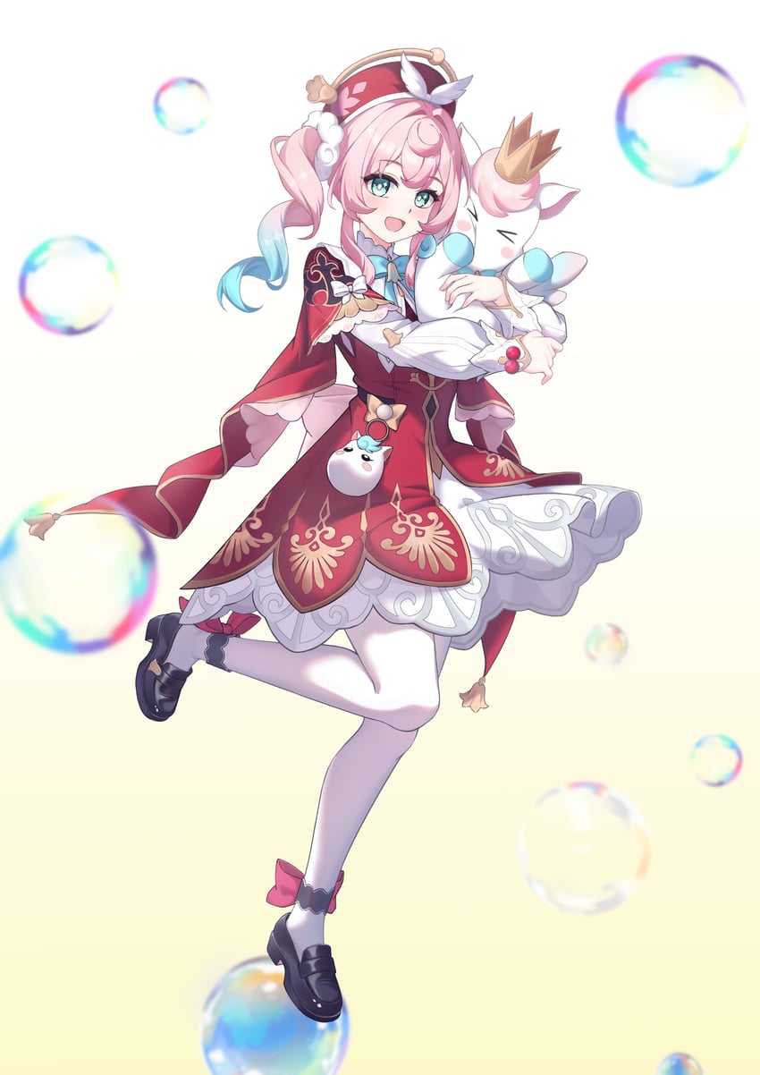hyacine and little ica (honkai and 1 more) drawn by kurosti