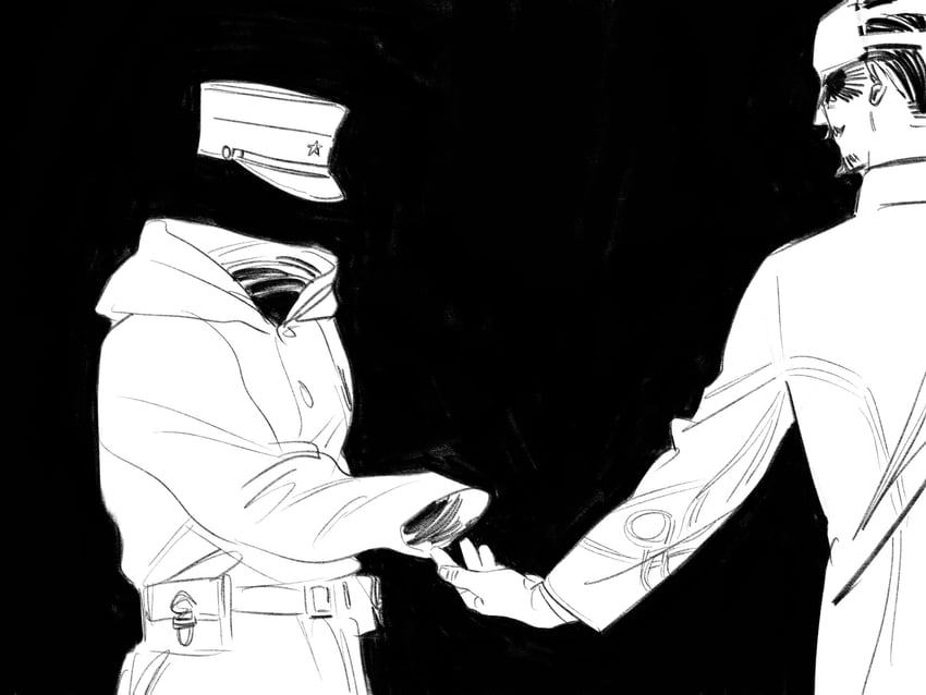 tsukishima hajime and tsurumi tokushirou (golden kamuy) drawn by chengongzi123