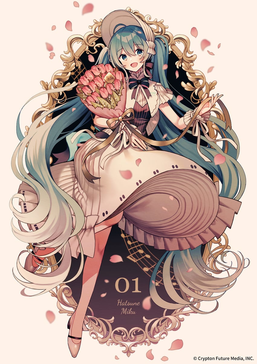 hatsune miku (vocaloid and 1 more) drawn by amagi_hana