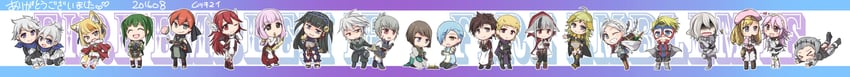 nina, ophelia, female kana, male kana, mitama, and 12 more (fire emblem and 1 more) drawn by mutsuki_yui