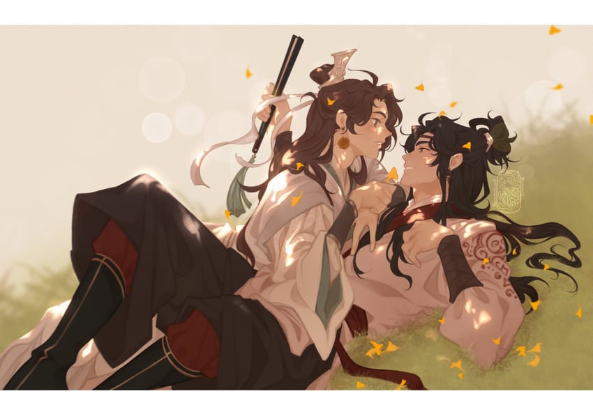 shi qingxuan and lang qianqiu (tianguan cifu) drawn by canayams