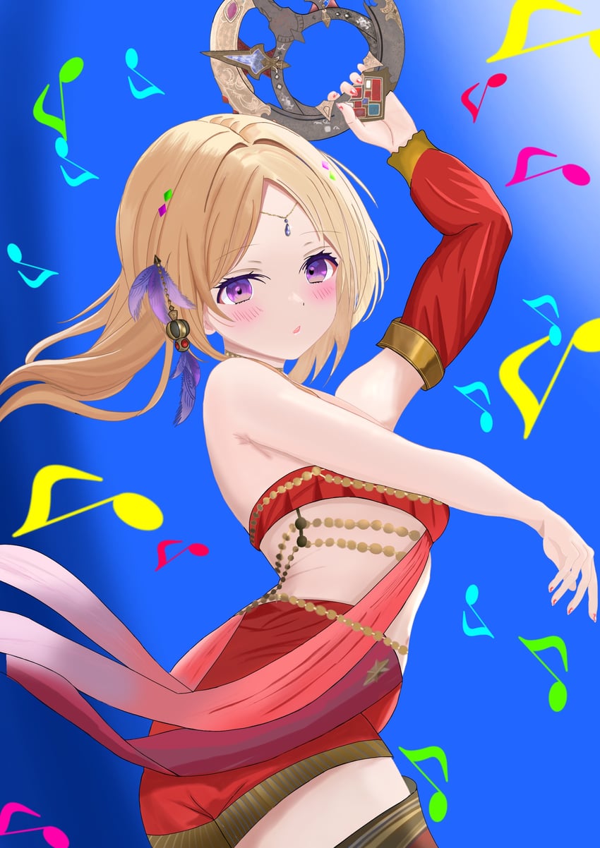 warrior of light, aki rosenthal, and dancer (hololive and 2 more) drawn by sugimaru2022
