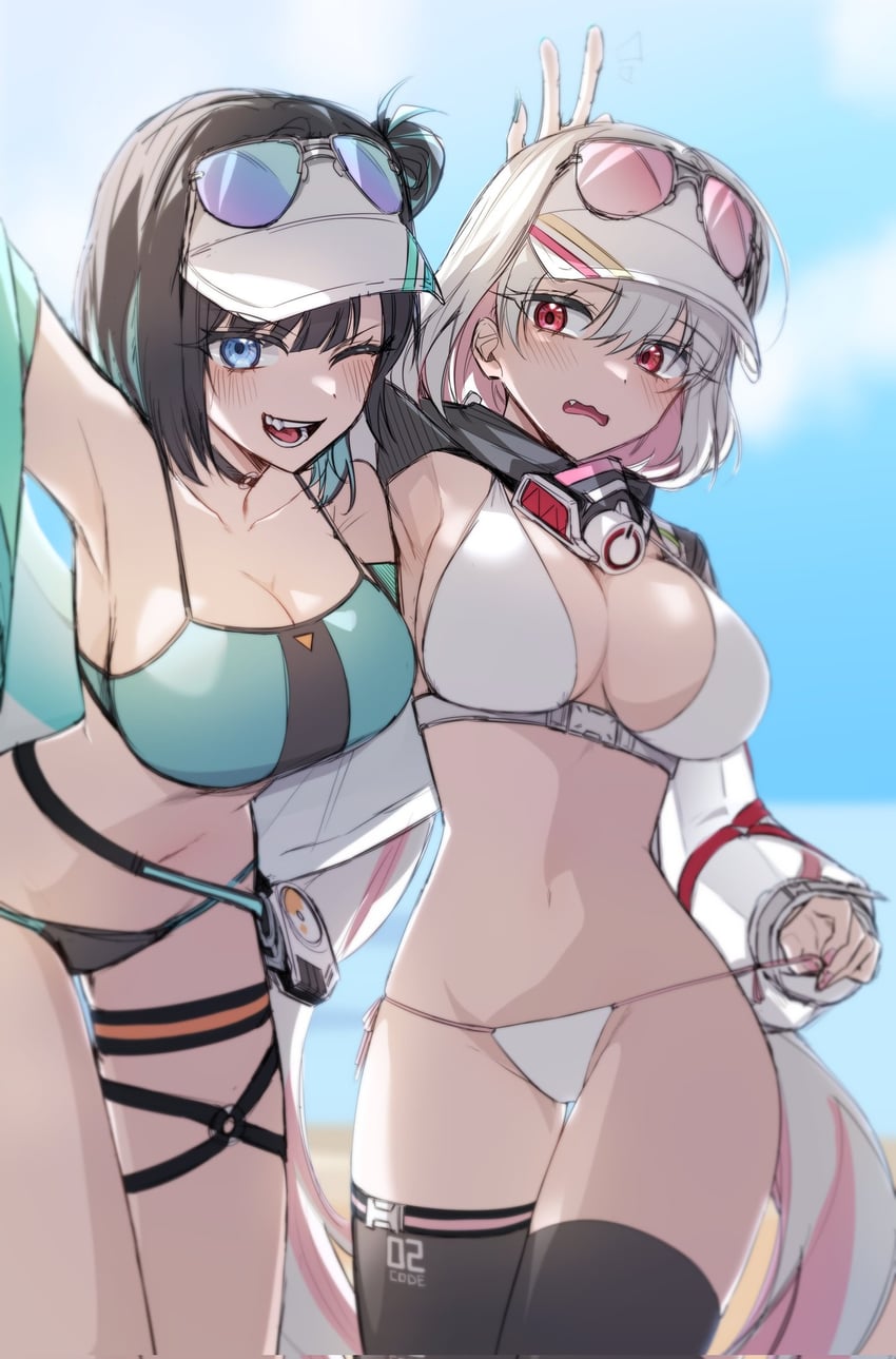 debi and marlene (black survival and 1 more) drawn by moonb3702
