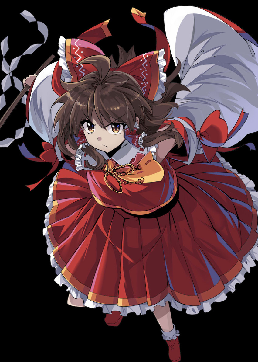 hakurei reimu (touhou) drawn by e.o.