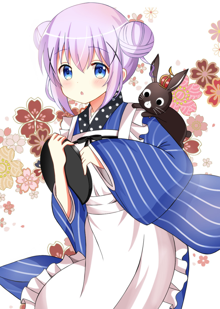 kafuu chino and anko (gochuumon wa usagi desu ka?) drawn by ryoutan