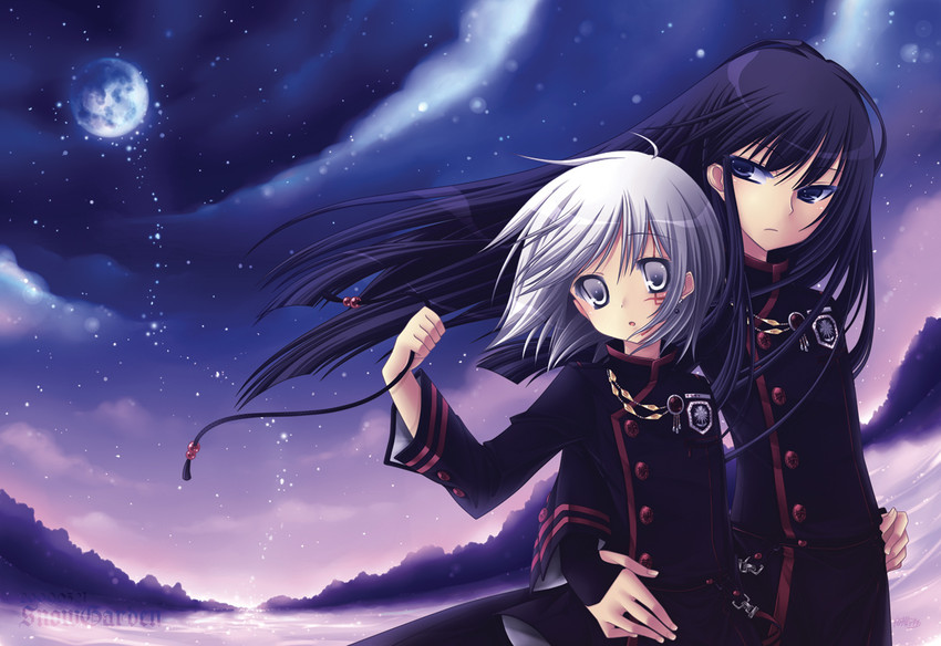 allen walker and kanda yuu (d.gray-man) drawn by sagami_rin