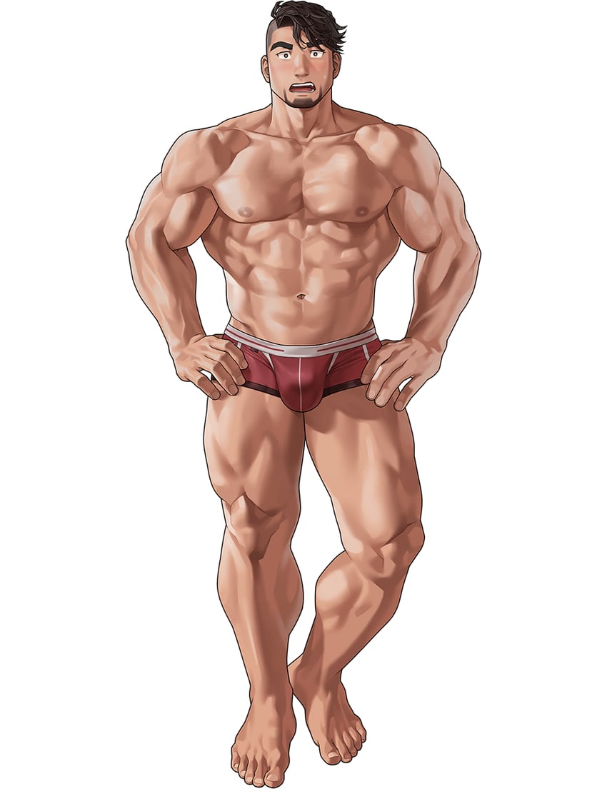 atsushi kenzaki (gachimuchi de dosukebe na kateikyoushi no oniisan to sugosu natsu) drawn by wasp_(anthyutena)