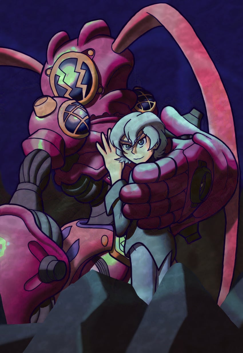 higashimitarai kiyoshiro and amphimon (digimon and 1 more) drawn by anger_eye_and_light