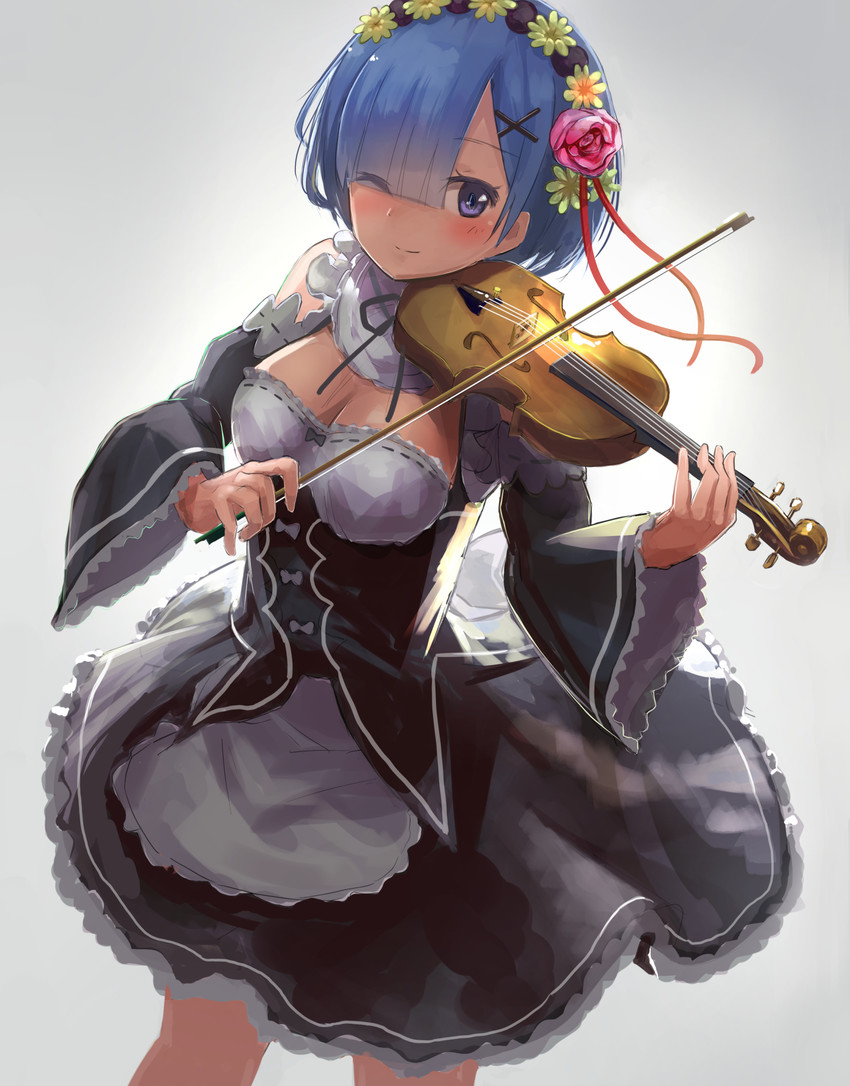 rem (re:zero kara hajimeru isekai seikatsu) drawn by ringocha_(appleteatea)