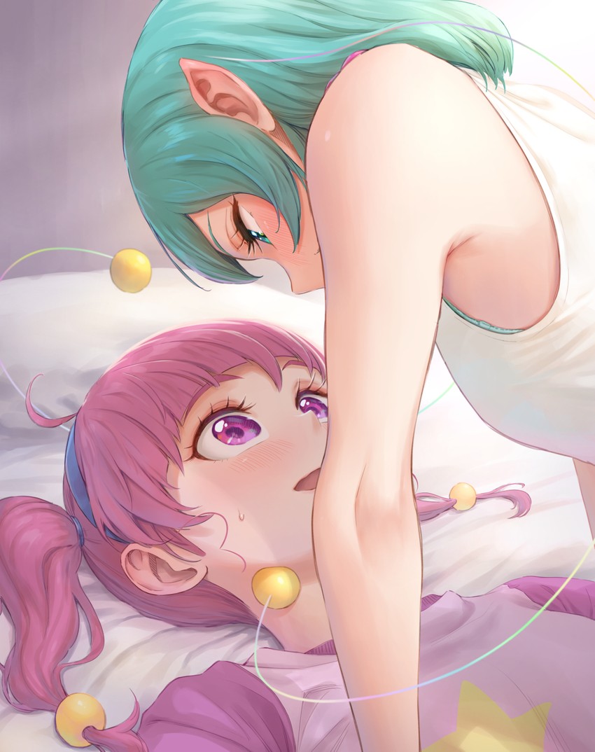 hagoromo lala and hoshina hikaru (precure and 1 more) drawn by itou_shin'ichi