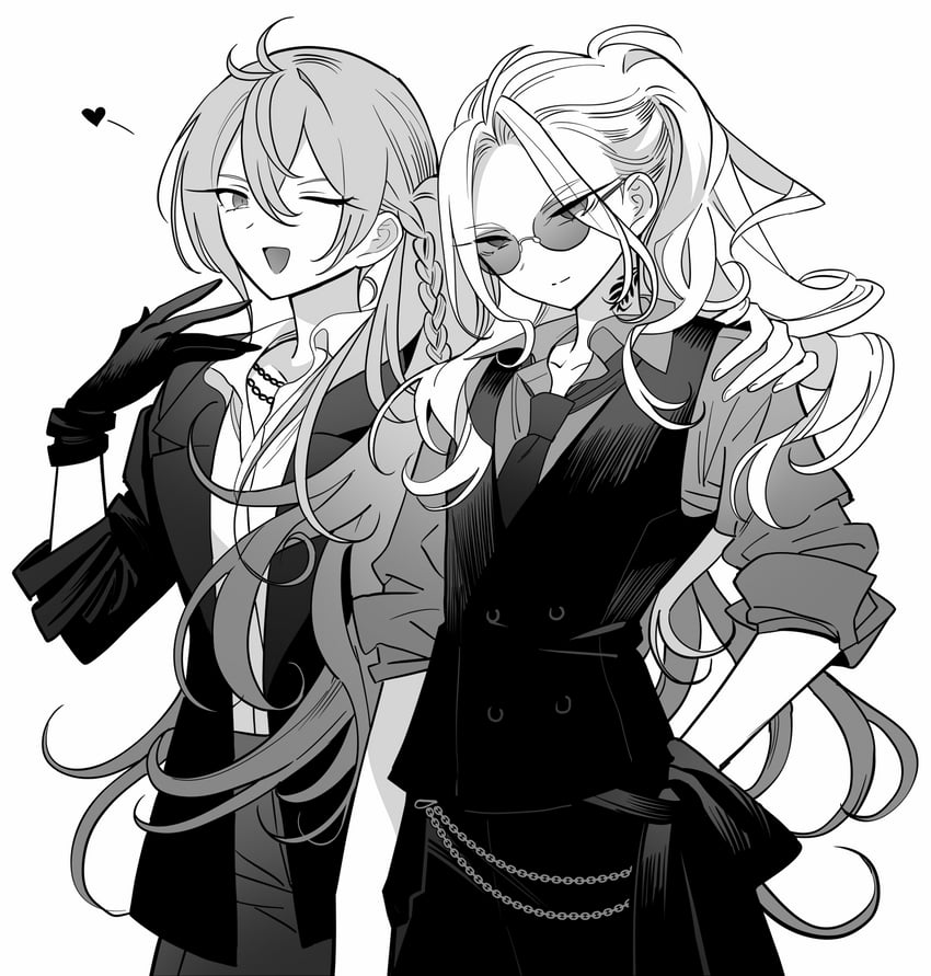 hibiki wataru and ran nagisa (ensemble stars!) drawn by meremero