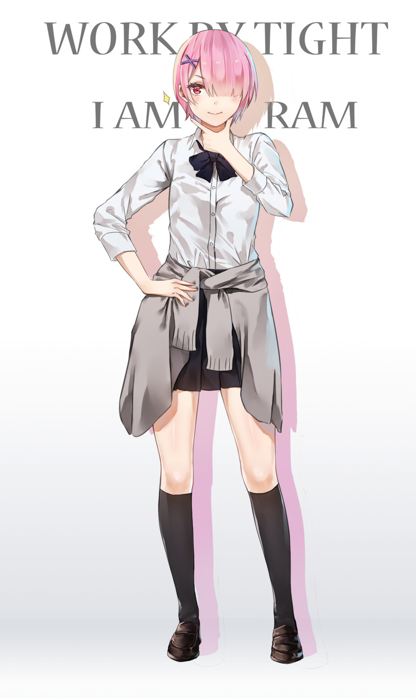 ram (re:zero kara hajimeru isekai seikatsu) drawn by tight_(ohmygod)