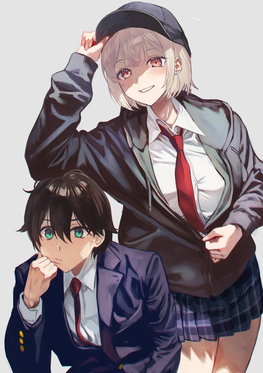 aida mia and akai rui (ouji-sama no tomodachi) drawn by otsudou
