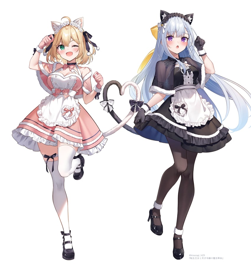 anisphia wynn palettia and euphyllia magenta (tensei oujo to tensai reijou no mahou kakumei) drawn by kisaragi_yuri