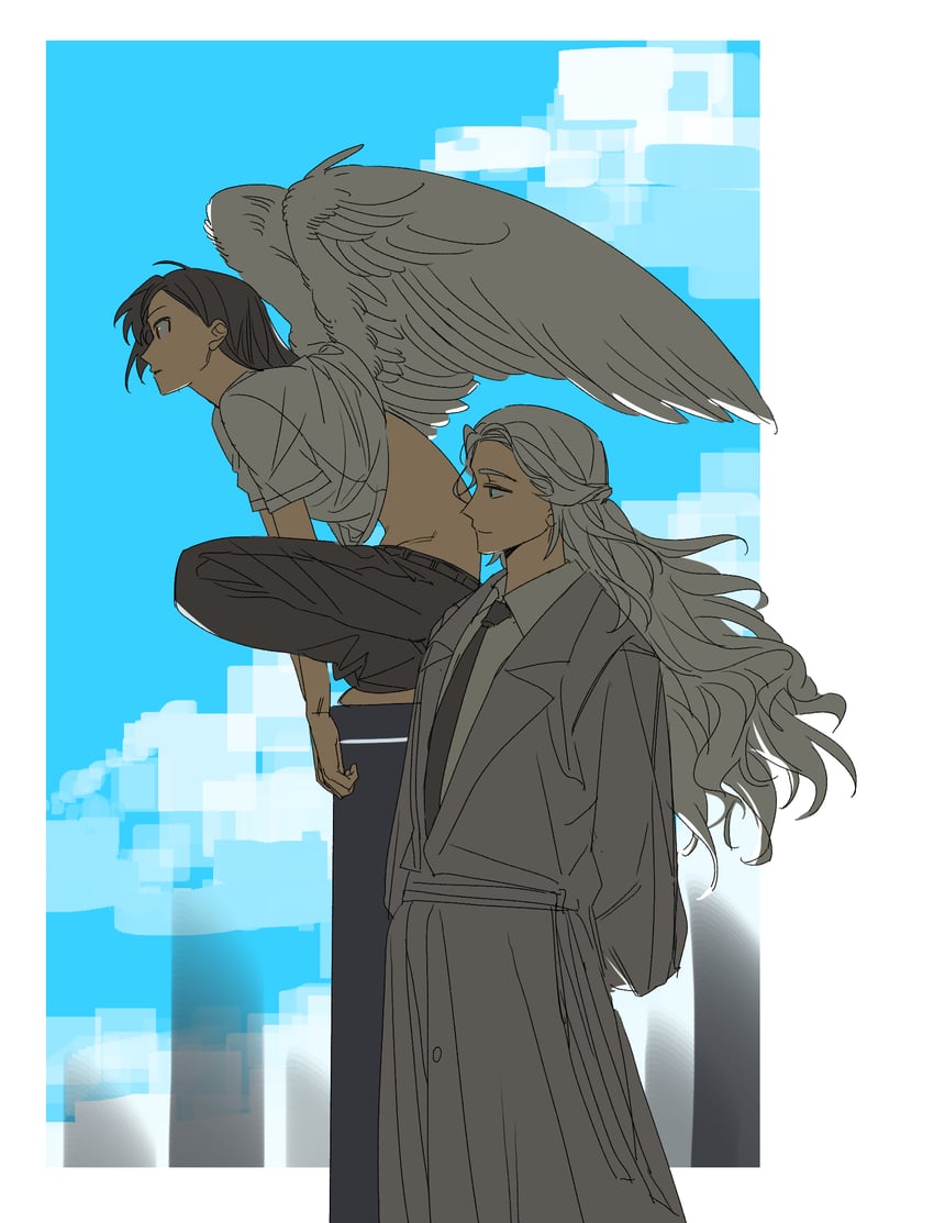 warrior of light and venat (final fantasy and 1 more) drawn by enullim