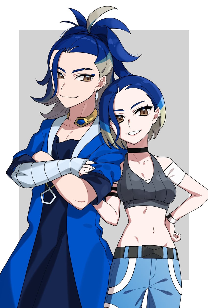adaman and perrin (pokemon and 2 more) drawn by nisanrei121