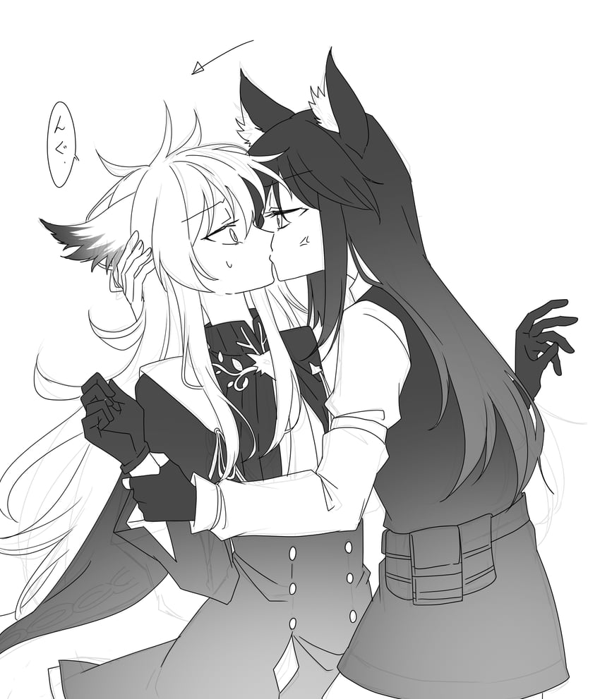 texas, lappland, texas the omertosa, and lappland the decadenza (arknights) drawn by itonatsu