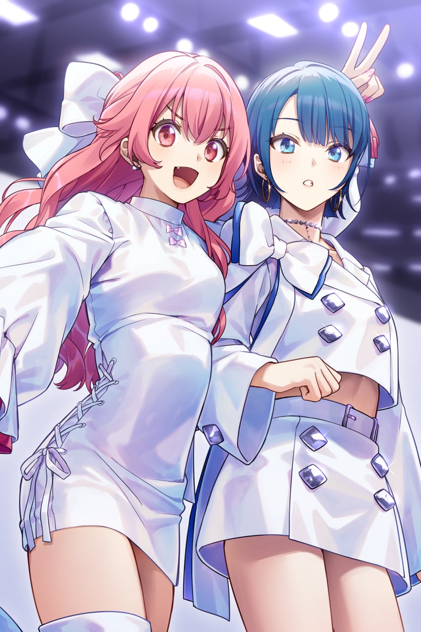 kiritani haruka and momoi airi (project sekai and 1 more) drawn by akabino