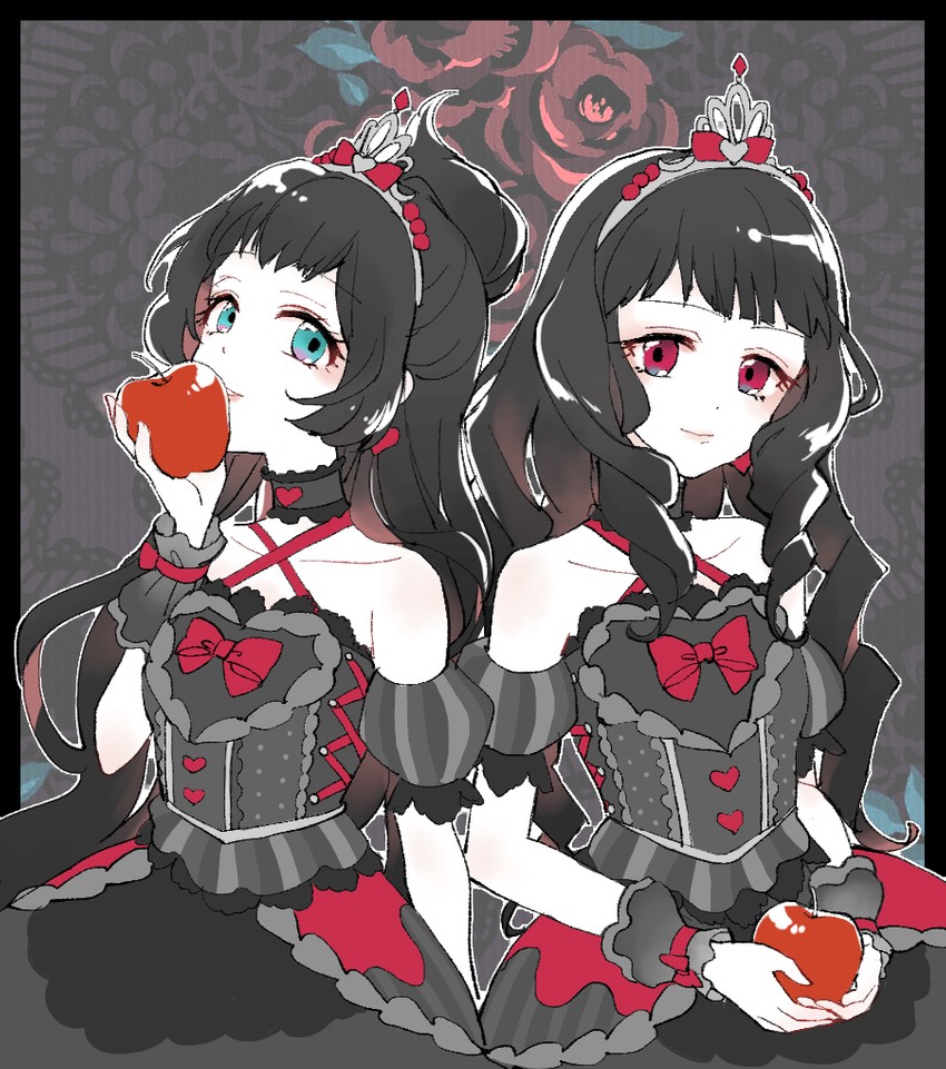 shirogane lily and shiratori hime (aikatsu! and 1 more) drawn by popoin
