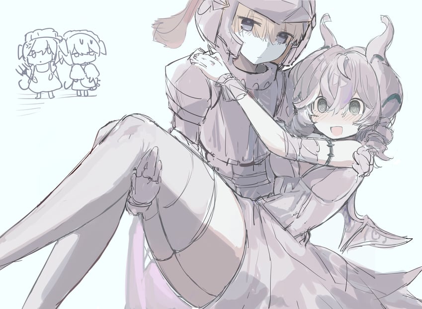 lovely labrynth of the silver castle, knight, arianna the labrynth servant, and arianne the labrynth servant (yu-gi-oh!) drawn by xiang_(kxre7237)
