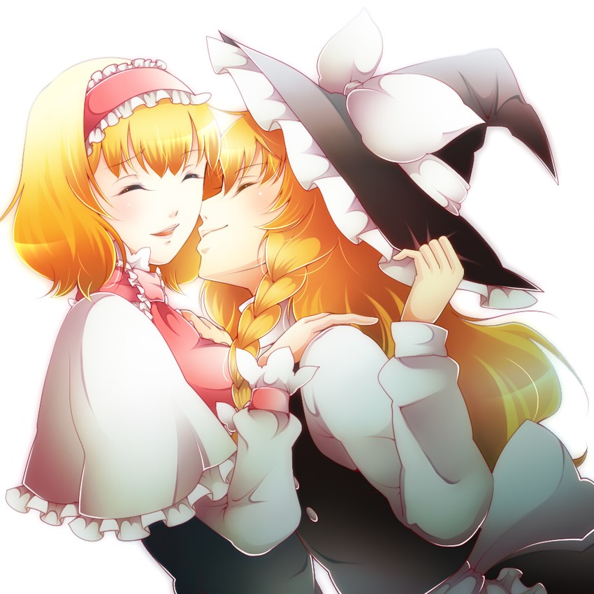 kirisame marisa and alice margatroid (touhou) drawn by pomeko_(13521433)