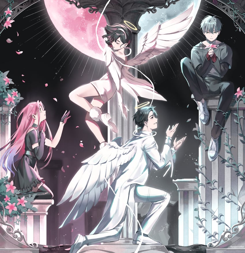 sua, mizi, till, and ivan (alien stage) drawn by papercider