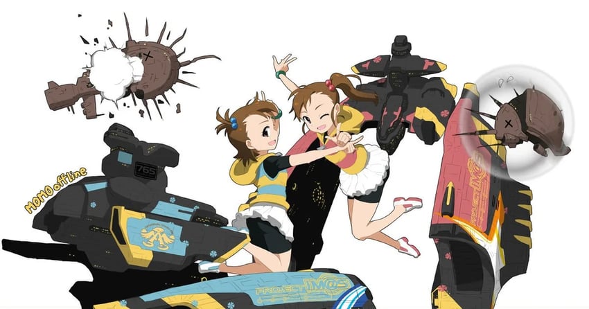 futami mami and futami ami (idolmaster and 1 more) drawn by tenten1991