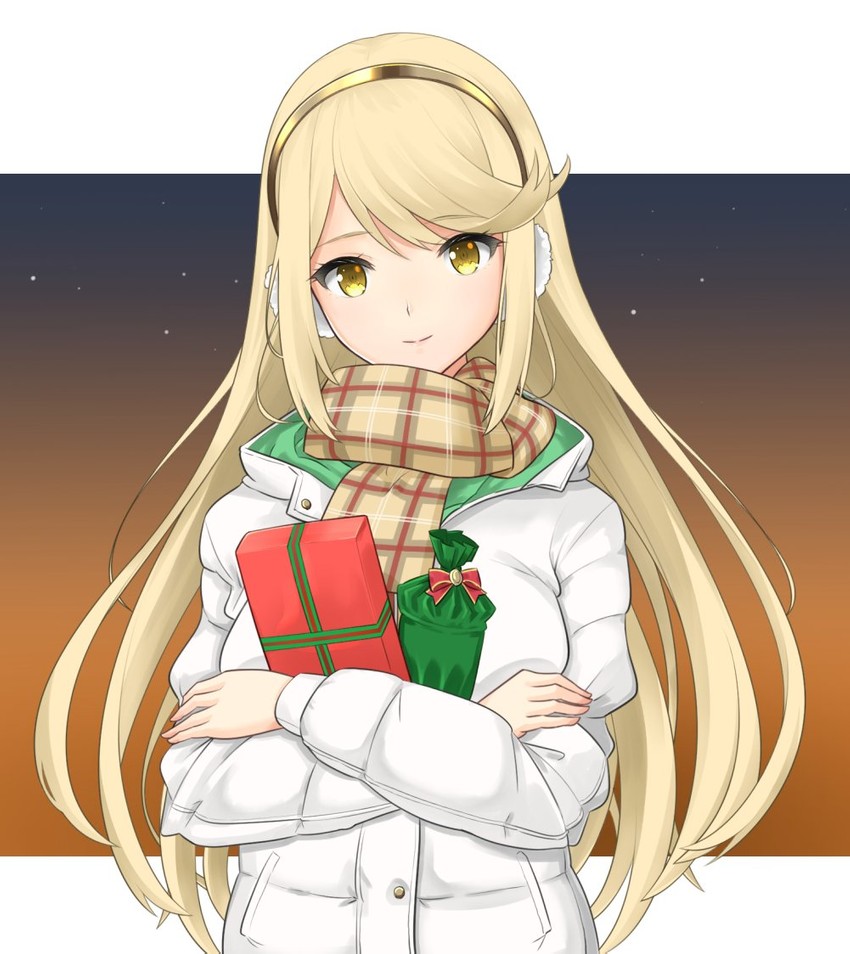 mythra (xenoblade chronicles and 1 more) drawn by dollinger