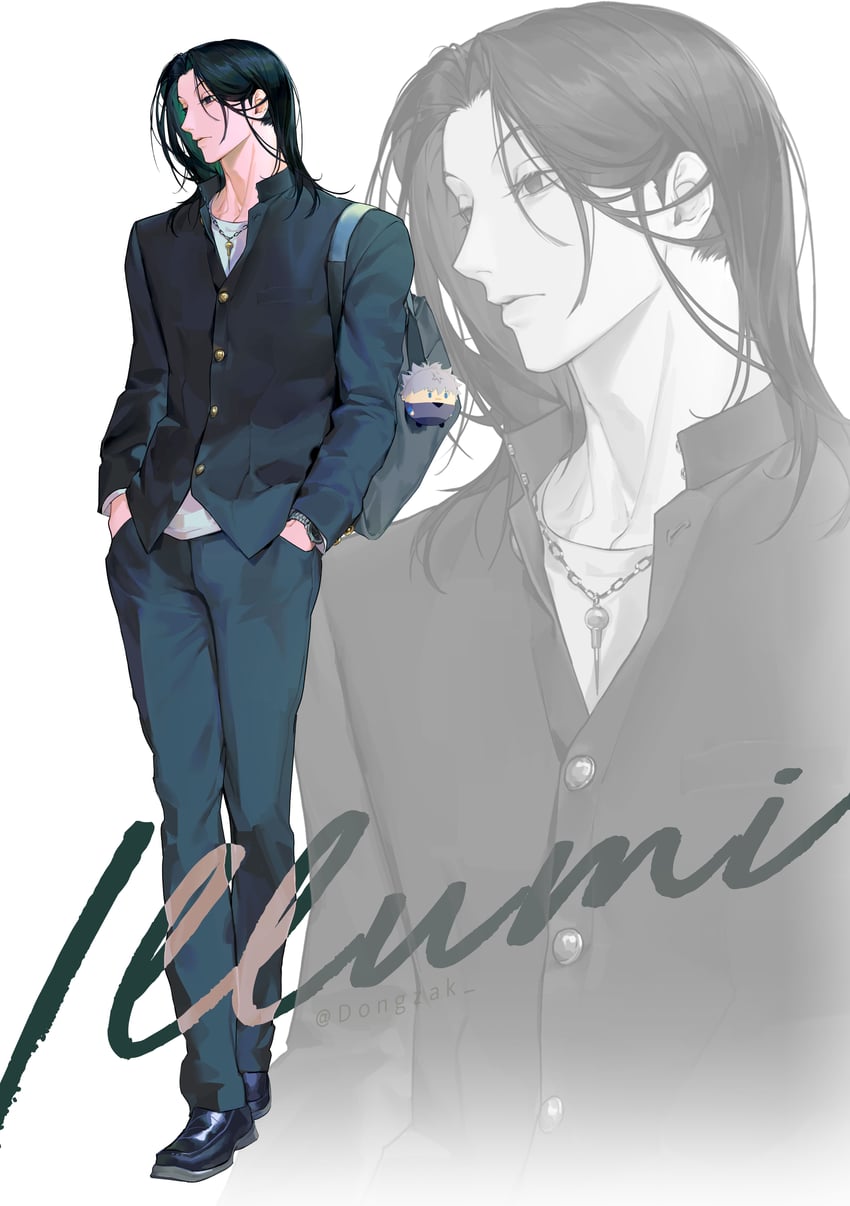 killua zoldyck and illumi zoldyck (hunter x hunter) drawn by dongzak_o0