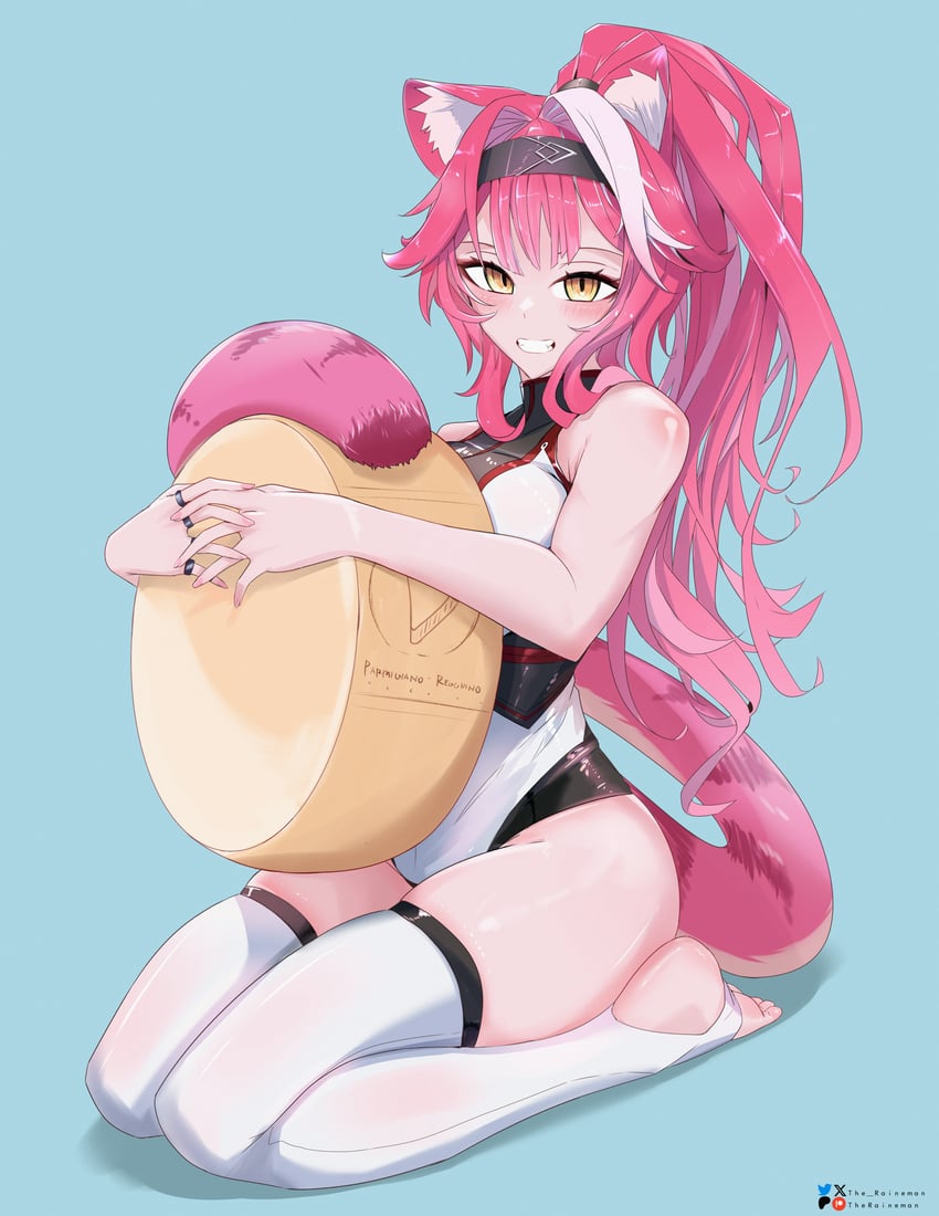 raora panthera (hololive and 1 more) drawn by the_raineman