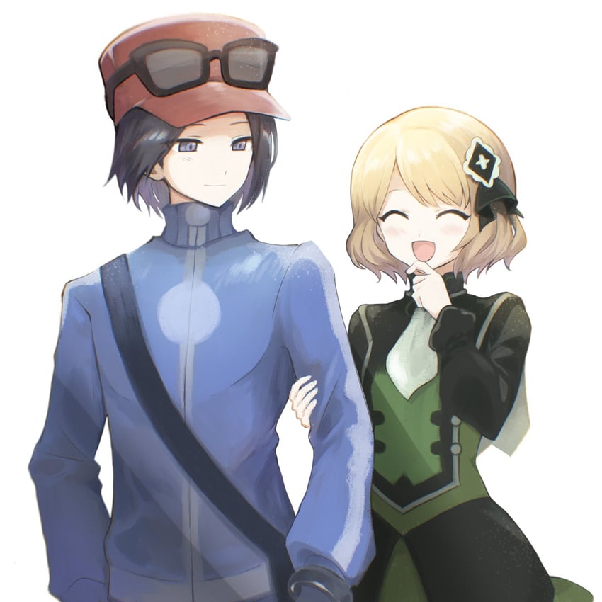 serena and calem (pokemon and 2 more) drawn by dopu_(doremipurin)