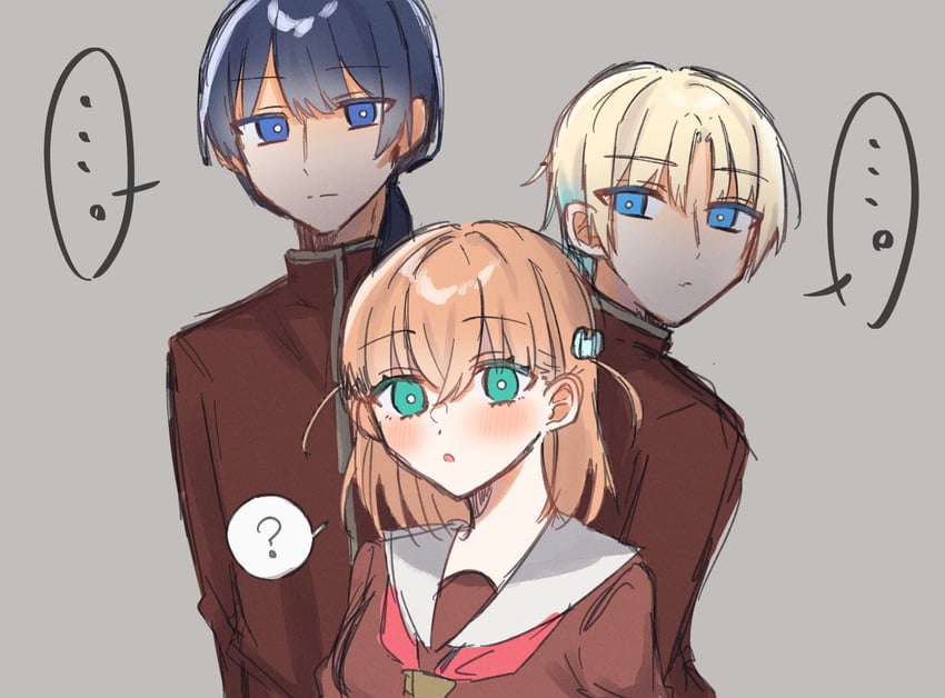 hinoshita kaho, murano sayaka, and osawa rurino (love live! and 1 more) drawn by hosino_mukou