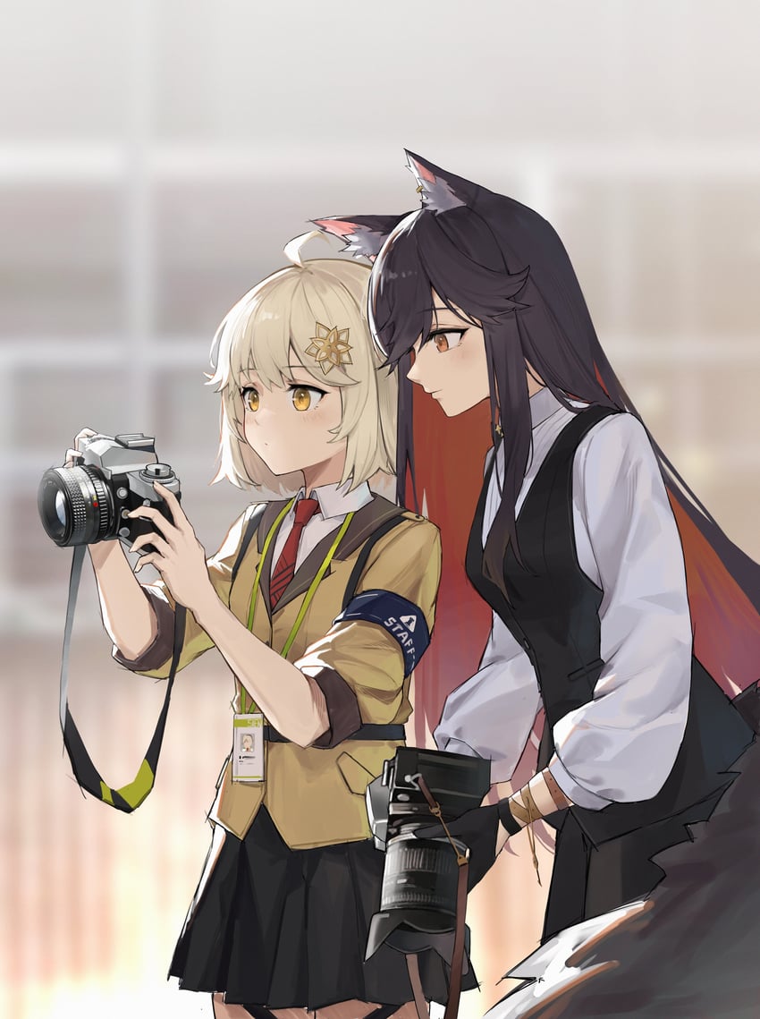 texas and scene (arknights and 1 more) drawn by jia_redian_ruzi_ruzi
